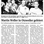 Martin Weller in Otzweiler gefeiert, Otzweiler, 08.04.2017